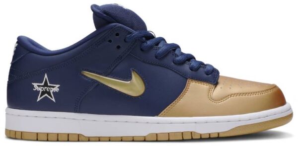 Giày Nike Supreme x Dunk SB Low QS 'Metallic Gold' CK3480-700