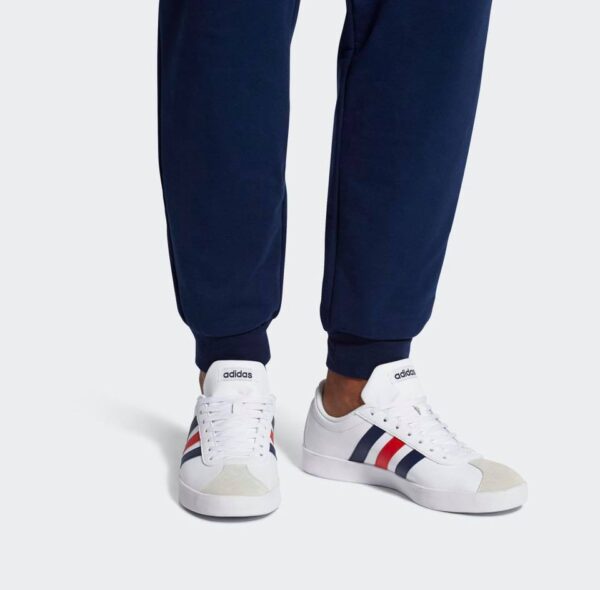 Giày Adidas Neo VL Court 2.0 White Navy Blue DA9884 - Ảnh 3