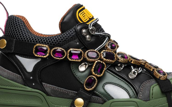 Giày Gucci Wmns Flashtrek Crystals 'Green' 537355-GGZ30-1261 - Ảnh 4