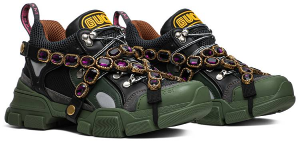 Giày Gucci Wmns Flashtrek Crystals 'Green' 537355-GGZ30-1261 - Ảnh 3