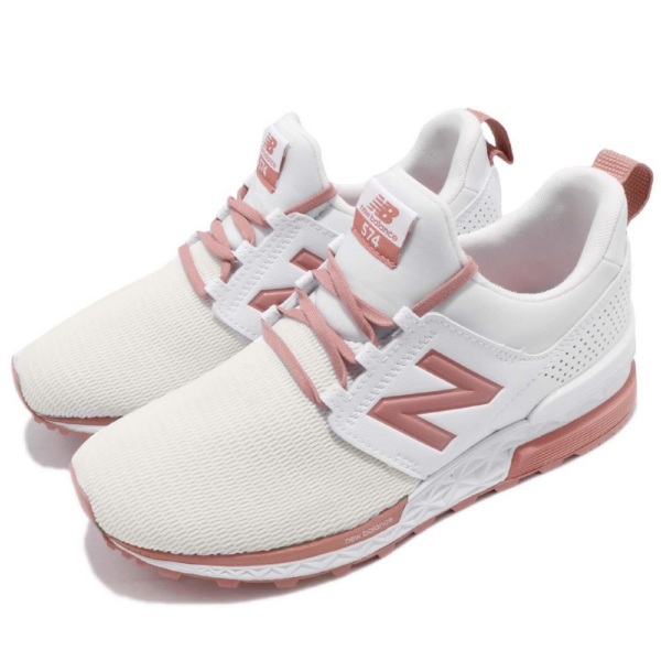 Giày New Balance 574 Wmns 'White Pink' WS574DSFB - Ảnh 5