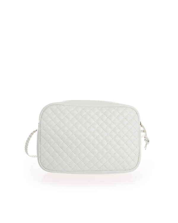 Túi Gucci Bag Cross Laminated Web Quilt White 541051 0YKMT 9179 - Ảnh 2