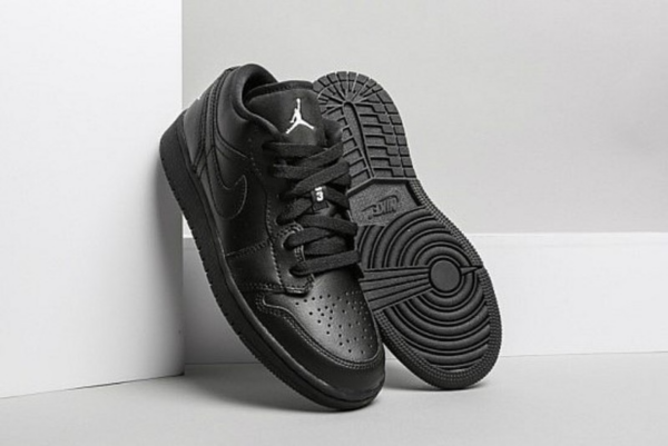 Giày Nike Air Jordan 1 Low GS 'Black' 553560-006 - Ảnh 7