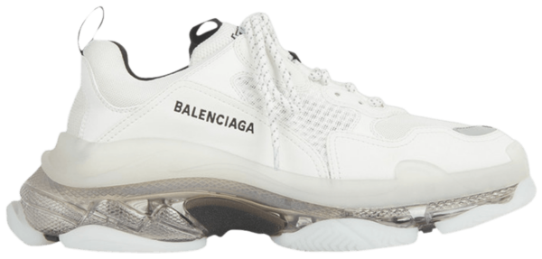 Giày Balenciaga Triple S Sneaker Clear Sole White Grey 541624 W2GS1 9012