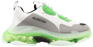 Giày Balenciaga Triple S Sneaker Clear Sole White Green 541624 W2GT1 9042