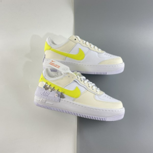 Alternative view of Giày Nike Wmns Air Force 1 Shadow SE 'Pale Ivory Light Zitron' DJ5197-100