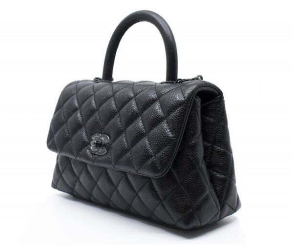 Túi Chanel Small Coco Handle Bag Black A92990-B03403-94305 - Ảnh 5