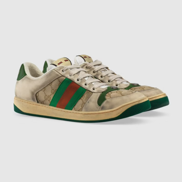Giày Gucci Screener GG 'White Leather' ‎546551-9Y920-9666 - Ảnh 5