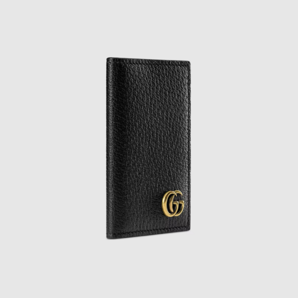 Vi Gucci GG Marmont Card Case 'Black' 547075-DJ20T-1000