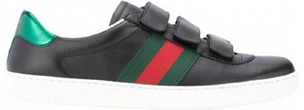 Giày Gucci Men's New Ace Strap 'Black' 548699-DOPE0-1061