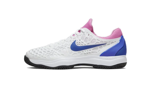 Giày Tennis Nike Zoom Cage 3 Hard Court 'White Blue Pink' 918193-107 - Ảnh 3