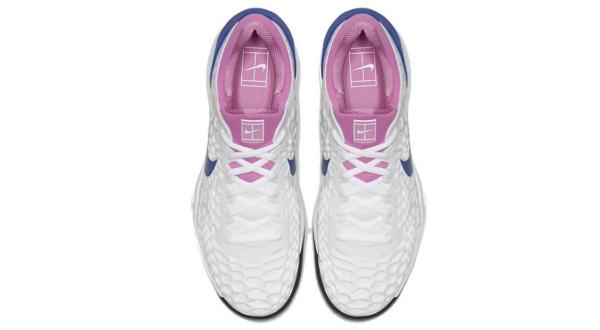 Giày Tennis Nike Zoom Cage 3 Hard Court 'White Blue Pink' 918193-107 - Ảnh 7