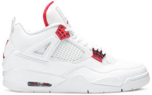 Giày Nike Air Jordan 4 Metallic Pack White Red CT8527-112