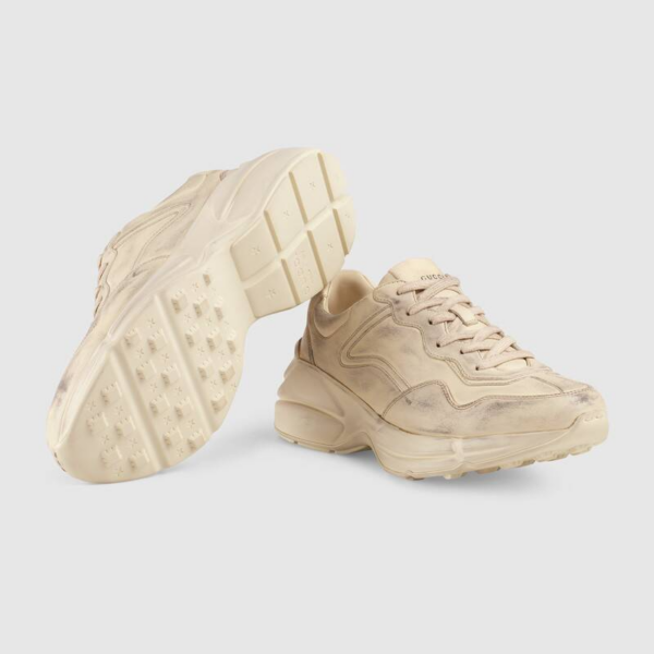 Giày Gucci Wmns Rhyton Distressed Ivory 550046-A9L00-9522 - Ảnh 4