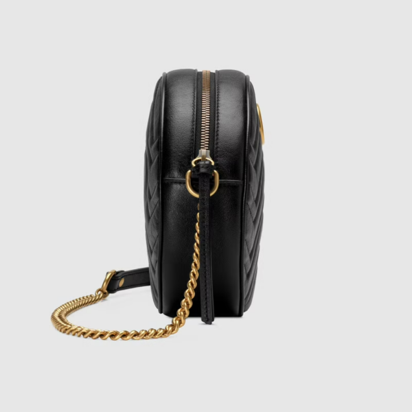 Túi Gucci  Marmont Mini Round Shoulder Bag 550154-0OLET-1000 - Ảnh 5