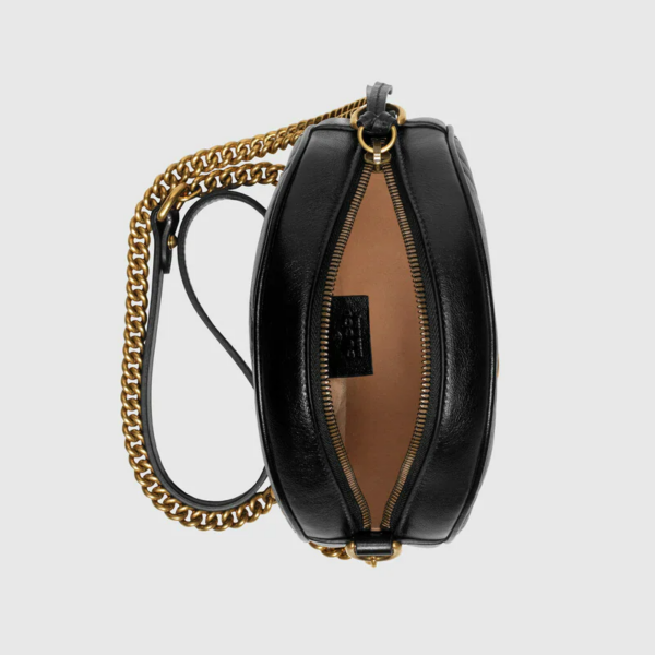 Túi Gucci  Marmont Mini Round Shoulder Bag 550154-0OLET-1000 - Ảnh 6