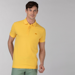 Ao Lacoste Paris Stretch Cotton Pique Polo 'Yellow' PH5522-Z0A