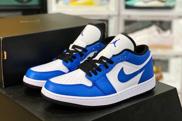 Giày Nike Air Jordan 1 Low GS 'Game Royal'  553560-124 - Ảnh 6
