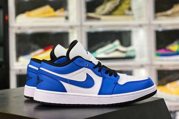 Giày Nike Air Jordan 1 Low GS 'Game Royal'  553560-124 - Ảnh 5