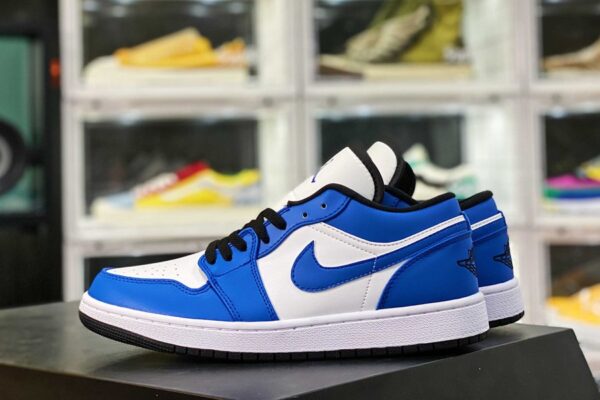Giày Nike Air Jordan 1 Low GS 'Game Royal'  553560-124 - Ảnh 4