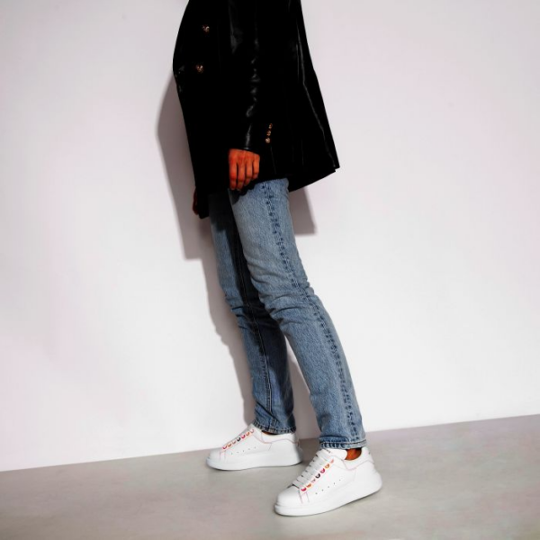 Giày Alexander McQueen Wmns Oversized Sneaker 'White Rainbow' 553770-WHZ4S-9466 - Ảnh 3