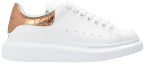 Giày Alexander McQueen Wmns Oversized Sneaker 'White Bronze Gold' 553770-WHYBQ-9053