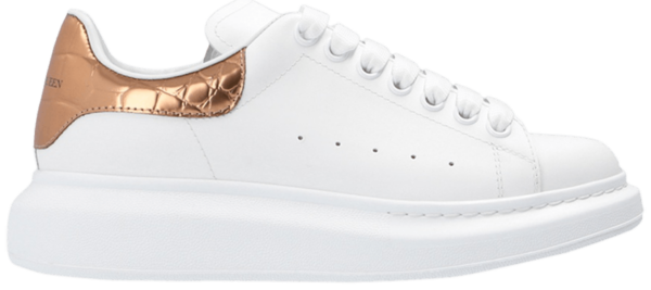 Giày Alexander McQueen Wmns Oversized Sneaker 'White Bronze Gold' 553770-WHYBQ-9053