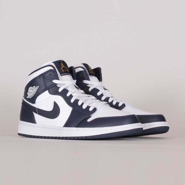 Giày Nike Air Jordan 1 Mid 'Obsidian' 554724-174 - Ảnh 7
