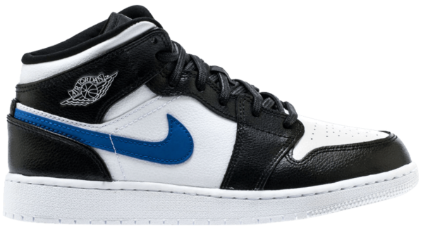 Giày Nike Air Jordan 1 Retro Mid GS 'Multicolor Swoosh' 554725-052