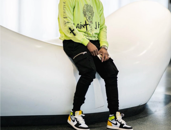 Giày Nike Air Jordan 1 Retro High OG 'Volt Gold' 555088-118 - Ảnh 3
