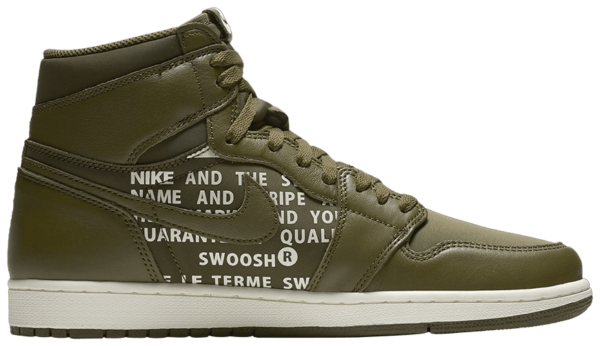 Giày Nike Air Jordan 1 High OG 'Olive Canvas' 555088-300