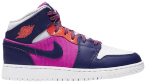 Giày Nike Air Jordan 1 Mid GS 'Fire Pink' 555112-602