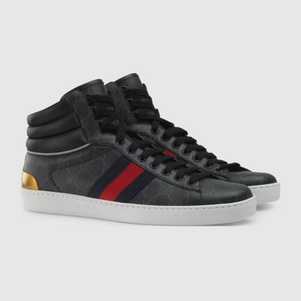Giày Gucci Men's Ace GG High-top sneaker 555197-92T20-1140 - Ảnh 4