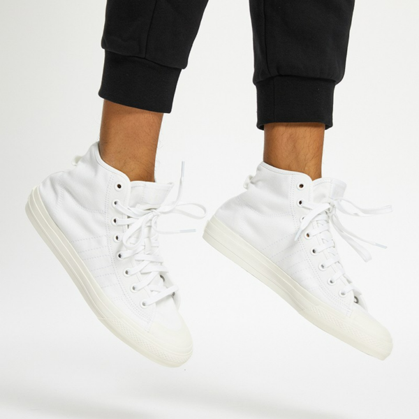 Giày Adidas Nizza RF High 'Triple White' EF1885 - Ảnh 5