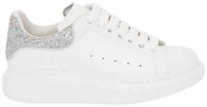 Giày Alexander McQueen 'White Silver Glitter' 558945-WHTQI-9413