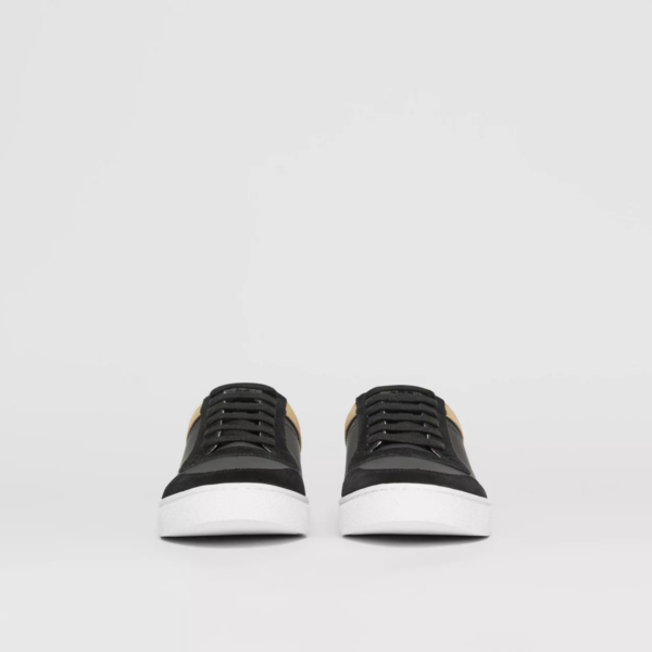 Giày Burberry House Check Cotton Sneakers Black P80241241 - Ảnh 4