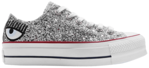 Giày Converse Chiara Ferragni 'Silver Red' 563833C