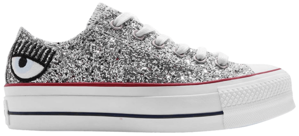 Giày Converse Chiara Ferragni 'Silver Red' 563833C
