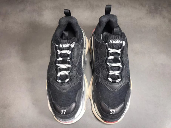 Giày Balenciaga Triple S Sneaker 'Black Red' 483513-W06E1-1000 - Ảnh 5