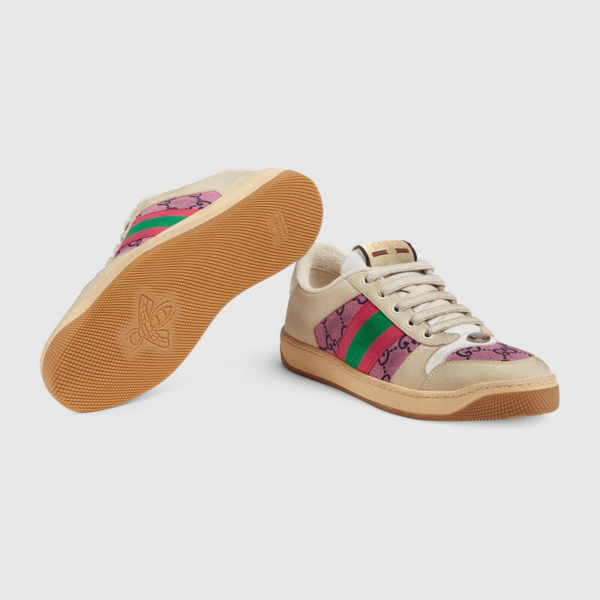 Giày Gucci Wmns Screener GG Beige Suede 570443-9SFR0-5270 - Ảnh 7