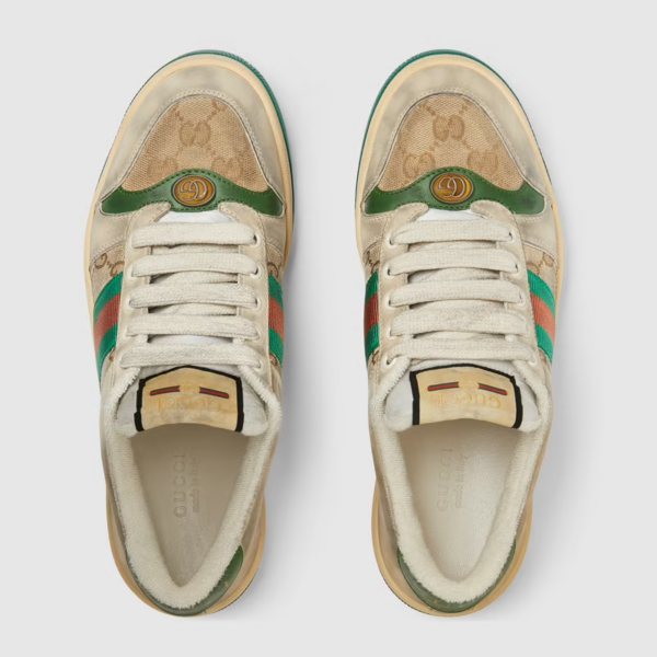 Giày Gucci Wmns Screener 'Distressed Green Orange' 570443-9Y920-9666 - Ảnh 4