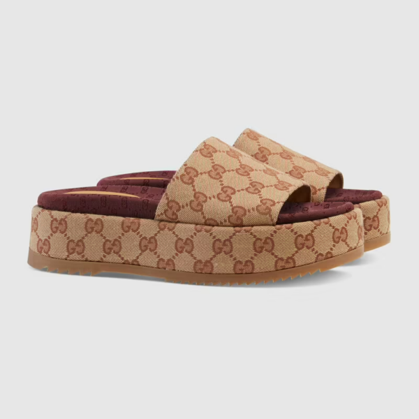 Giày Gucci Women's Original GG Slide Sandal ‎573018-KQW00-8366 - Ảnh 3