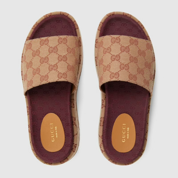 Giày Gucci Women's Original GG Slide Sandal ‎573018-KQW00-8366 - Ảnh 2