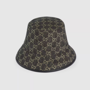 Mu Gucci GG Denim Bucket 'Black Ivory' 576371-3HAF8-1060