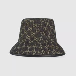 Mu Gucci GG Denim Bucket 'Black Ivory' 576371-3HAF8-1060