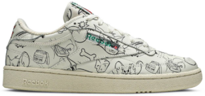 Giày Reebok Tom & Jerry x Club C 'Sketch' FX4011