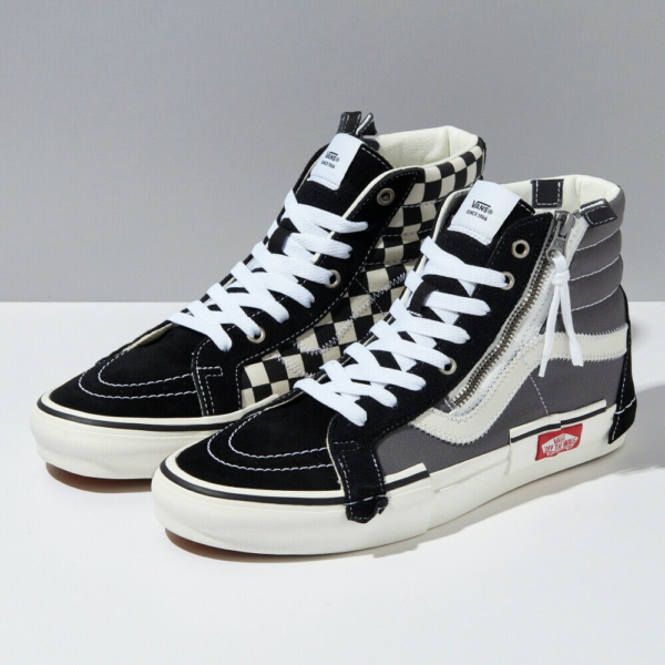 Giày Vans Sk8-Hi Reissue Cap Grey Black VN0A3WM1603 - Ảnh 8