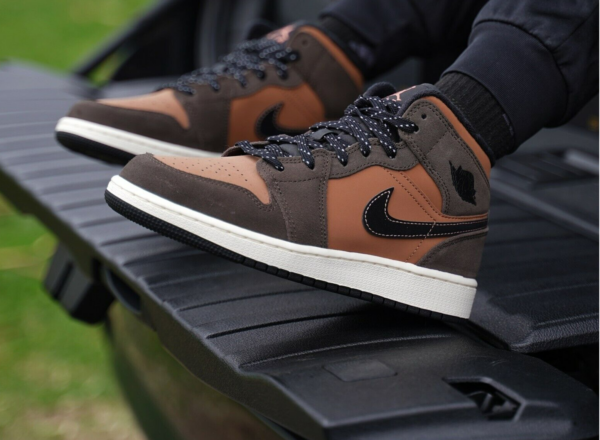 Giày Nike Air Jordan 1 Mid SE 'Earth Tone' DC7294-200 - Ảnh 8