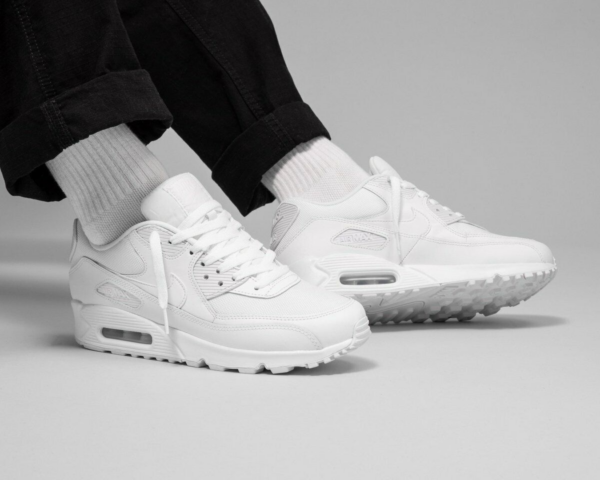 Giày Nike Air Max 90 Recraft 'Triple White' CN8490-100 - Ảnh 4