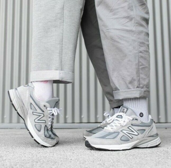 Giày New Balance 990v5 Big Kid 'Castlerock' GC990GL5 - Ảnh 3